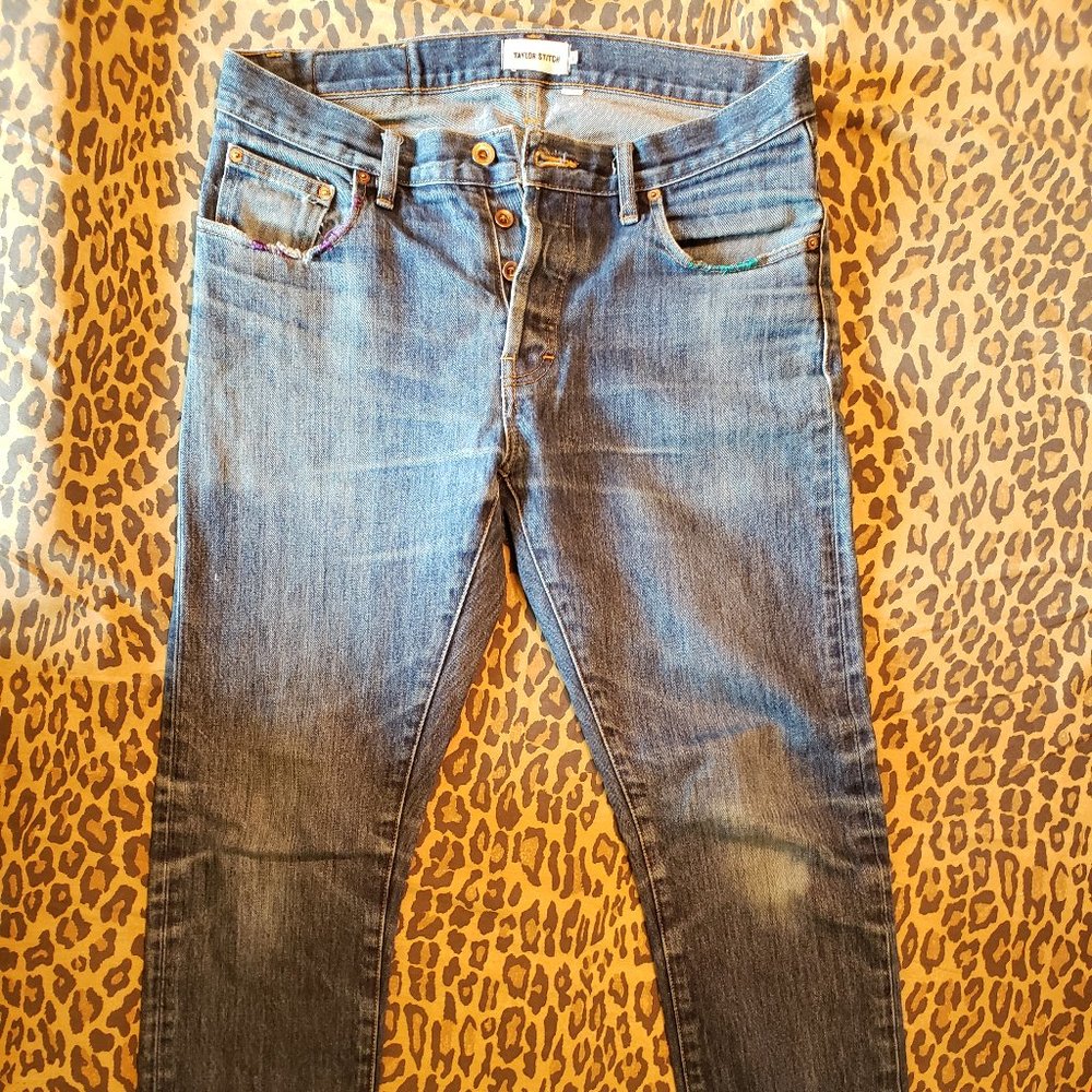 Vintage Worn and Mended Taylor Stitch Jeans